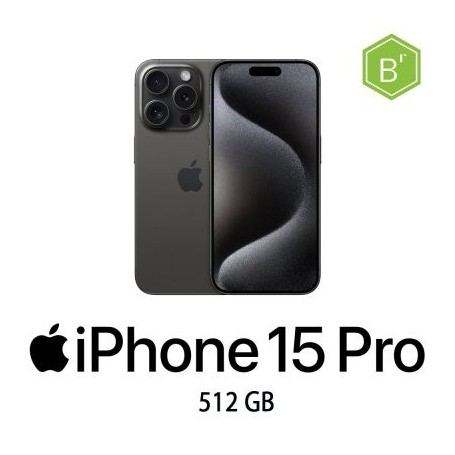IPHONE 15 PRO 512GB BLACK TITANIUM/2Y - B (007831PCR-EU)