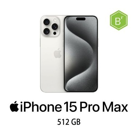 IPHONE 15 PRO MAX 512GB WHITE TITANIUM/2Y - B (007878PCR-EU)