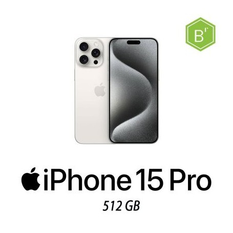 IPHONE 15 PRO 512GB WHITE TITANIUM/2Y - B (009379PCR-EU)