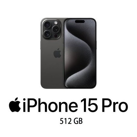 IPHONE 15 PRO 512GB BLACK TITANIUM/2Y (009382PCR-EU)