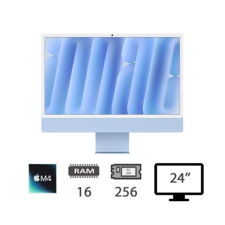 IMAC 24 4,5K (2024)M4/10C/16/256/10C GPU/BLUE/2Y (009479PCR-EU)