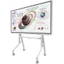 Samsung Flip Pro WM75B 75 Zoll 4K UHD Interaktives Display mit Neomounts FL50-525WH1 Rollwagen (LH75WMBWLGCXEN+FL50-525WH)