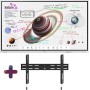 Samsung Flip Pro WM75B 75 Zoll 4K UHD Interaktiver Display mit Neomounts LEVEL-850 Wandhalterung (LH75WMBWLGCXEN+WL30S-850BL16)