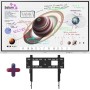 Samsung Flip Pro WM85B 85 Zoll 4K UHD Interaktiver Flipchart mit Neomounts Wandhalterung (LH85WMBWLGCXEN+WL30-750BL16)