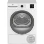 Asciugatrice a pompa di calore Beko BM3T39210W1, 9 kg, larghezza 60 cm, 15 programmi, colore bianco.