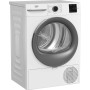 Asciugatrice a pompa di calore Beko BM3T39210W1, 9 kg, larghezza 60 cm, 15 programmi, colore bianco.