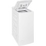 Lavatrice a carica dall'alto a libera installazione Exquisit LTO1207-030A da 7,5 kg, larghezza 40 cm, bianca.