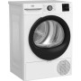 Asciugatrice a pompa di calore Beko BM3T38220X, 8 kg, larghezza 60 cm, 15 programmi, colore bianco.