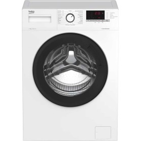 Lavatrice a carica frontale Beko WLM81434NPSA da 8 kg, larghezza 60 cm, colore bianco.