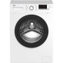 Lavatrice a carica frontale Beko WLM81434NPSA da 8 kg, larghezza 60 cm, colore bianco.