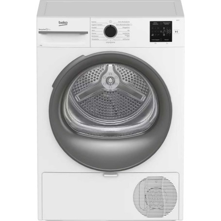 Asciugatrice a pompa di calore Beko BM3T38210W1, 8 kg, larghezza 60 cm, 15 programmi, bianca.