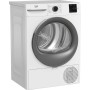 Asciugatrice a pompa di calore Beko BM3T38210W1, 8 kg, larghezza 60 cm, 15 programmi, bianca.