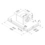 Novy Pure line 6833 Cappa da soffitto , superficie in acciaio inox