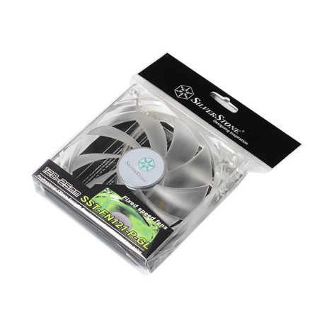 Silverstone FN121-P-GL Case per computer Ventilatore 12 cm Trasparente (SST-FN121-P-GL)
