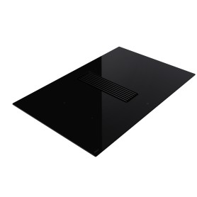 NOVY Easy Pro 1861 Cappa aspirante a ricircolo con aspirazione integrata e piano a induzione, nera, 80 cm