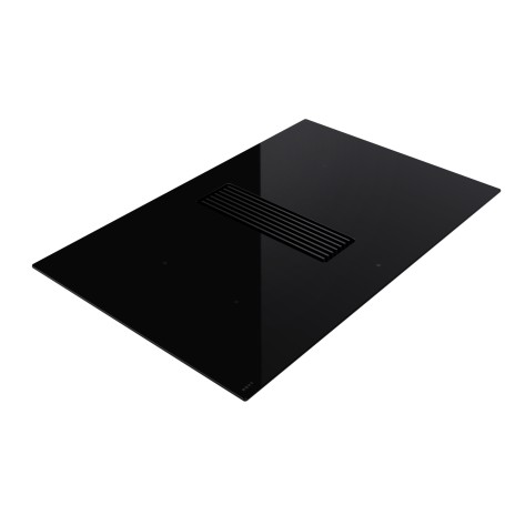 NOVY Easy Pro 1861 Cappa aspirante a ricircolo con aspirazione integrata e piano a induzione, nera, 80 cm