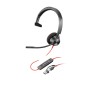 POLY Cuffie Blackwire 3310 certificate per Microsoft Teams + adattatore USB-C/A TAA (760Q7AA)