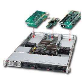 Supermicro Superserver 6016XT-TF Intel® 5520 Rack (1U) Nero, Argento (SYS-6016XT-TF)