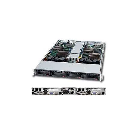 Supermicro SuperServer 6016TT-IBXF Intel® 5500 Socket B (LGA 1366) Rack (1U) Nero (SYS-6016TT-iBXF)