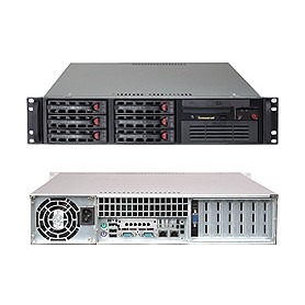 Supermicro SYS-6026T-TF sistema barebone per server Socket B (LGA 1366) Armadio (2U) Nero (SYS-6026T-TF)