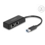 DeLOCK Adattatore USB Tipo-A da 2 x Gigabit LAN (64194)