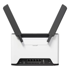 Mikrotik Chateau LTE7 ax router wireless Gigabit Ethernet Dual-band (2.4 GHz/5 GHz) 4G Nero, Bianco (S53UG+5HaxD2HaxD-TC&R11e-LTE7)