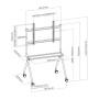 ACT AC8372 Supporto TV a parete 2,18 m (86") Grigio