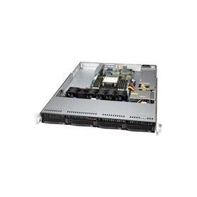 Supermicro SC815 TQC4-605WB2 - Rack-Montage - 1U - SATA/SAS - Hot-Swap 600 Watt - Schwarz (CSE-815TQC4-605WB2)