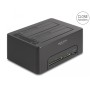 DeLOCK Doppia docking station USB per 2 x HDD / SSD SATA con funzione di clonazione e lettore di schede + porta USB aggiuntiva (64183)