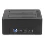 DeLOCK Doppia docking station USB per 2 x HDD / SSD SATA con funzione di clonazione e lettore di schede + porta USB aggiuntiva (64183)