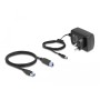 DeLOCK Doppia docking station USB per 2 x HDD / SSD SATA con funzione di clonazione e lettore di schede + porta USB aggiuntiva (64183)