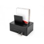 DeLOCK Doppia docking station USB per 2 x HDD / SSD SATA con funzione di clonazione e lettore di schede + porta USB aggiuntiva (64183)