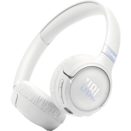 JBL Tune Cuffie On-Ear Bluetooth Wireless, con Cancellazione Adattiva del Rumore, Smart Ambient, Pure Bass Sound, fino a 76 Ore  (JBLT680NCWHT)