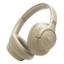 JBL Tune Cuffie Over-Ear Bluetooth Wireless, Pieghevoli e Leggere, Pure Bass, Connessione Multipoint, fino a 76 ore di Autonomia (JBLT730BTBEG)