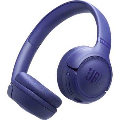 JBL Tune Cuffie On-Ear Bluetooth Wireless, Pieghevoli e Leggere, Pure Bass, Connessione Multipoint, fino a 76 ore di Autonomia,  (JBLT530BTBLUEU)