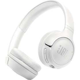 JBL Tune Cuffie On-Ear Bluetooth Wireless, Pieghevoli e Leggere, Pure Bass, Connessione Multipoint, fino a 76 ore di Autonomia,  (JBLT530BTWHTEU)