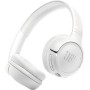 JBL Tune Cuffie On-Ear Bluetooth Wireless, Pieghevoli e Leggere, Pure Bass, Connessione Multipoint, fino a 76 ore di Autonomia,  (JBLT530BTWHTEU)