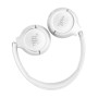 JBL Tune Cuffie On-Ear Bluetooth Wireless, Pieghevoli e Leggere, Pure Bass, Connessione Multipoint, fino a 76 ore di Autonomia,  (JBLT530BTWHTEU)