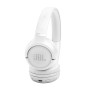 JBL Tune Cuffie On-Ear Bluetooth Wireless, Pieghevoli e Leggere, Pure Bass, Connessione Multipoint, fino a 76 ore di Autonomia,  (JBLT530BTWHTEU)