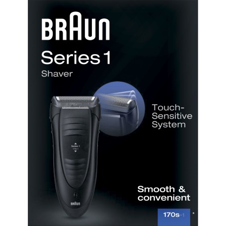 Braun Series 1 170 s-1 Rasoio elettrico a lamina Nero (170s)