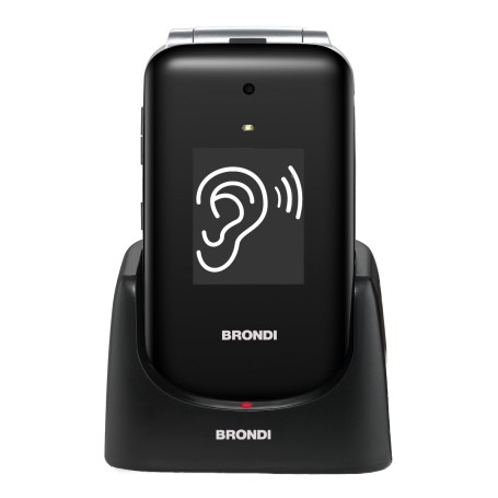 Brondi Amico Supervoice 7,11 cm (2.8") Nero Telefono per anziani (10277090)