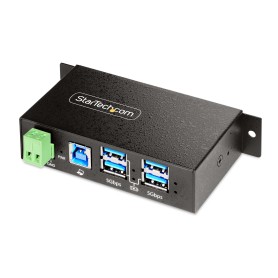 StarTech.com Hub USB gestito a 4 Porte con 4x USB-A, Alloggiamento industriale in metallo resistente, Protezione ESD e contro le (5G4AINDRM-USB-A-HUB)