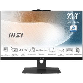 MSI Modern AM242TP 1M-2267XEU Intel Core 5 120U 60,5 cm (23.8") 1920 x 1080 Pixel PC All-in-one 8 GB DDR5-SDRAM 512 GB SSD Wi-Fi (9S6-AE0721-2267)