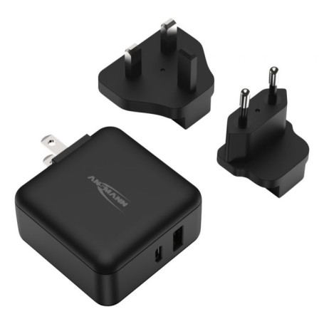 Ansmann 1001-0140 Caricabatterie per dispositivi mobili Telefono cellulare, Computer portatile, Tablet Nero AC Interno
