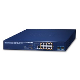 PLANET L3 4-Port 10/100/1000T Gestito 2.5G Ethernet (100/1000/2500) Supporto Power over Ethernet (PoE) 1U Blu (MGS-6320-8HP2X)