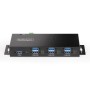 StarTech.com Hub USB gestito a 7 Porte con 7x USB-A, Alloggiamento industriale in metallo resistente, Protezione ESD e contro le (5G7AINDRM-USB-A-HUB)