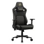 COUGAR CGR-DFL-GLB Sedia da gaming per PC Sedia imbottita tappezzata Nero, Oro (3MDFLGLB.0001)