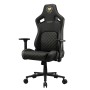 COUGAR CGR-DFL-GLB Sedia da gaming per PC Sedia imbottita tappezzata Nero, Oro (3MDFLGLB.0001)
