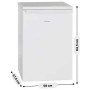 Frigorifero Bomann VS 2185.1 di dimensioni standard, larghezza 56 cm, capacità 133 litri, colore bianco.