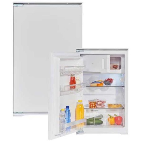 Frigorifero Wolkenstein WKS125.4EEB con scomparto congelatore, larghezza 54 cm, 118 L, bianco.